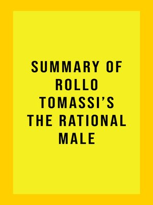 cover image of Summary of Rollo Tomassi's the Rational Male